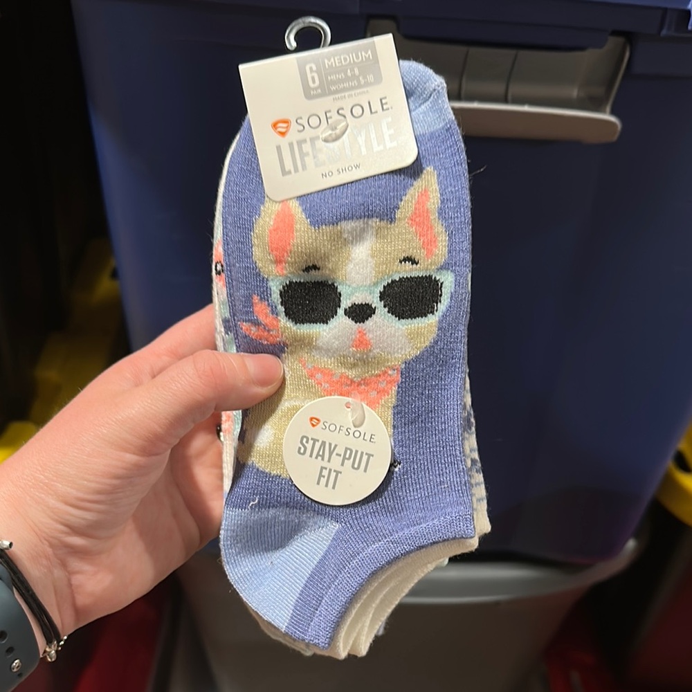 Sof Sole Blue Dog Print Socks